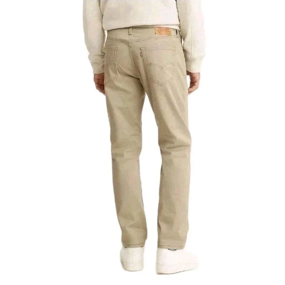 Levi's Men's 514 Straight Fit Cotton Twill Pant Khaki Beige Stretch Size 40x30